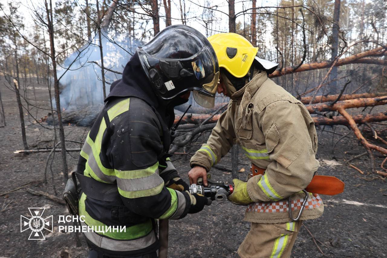 Применяются БпЛА и роботы: спасатели тушат 9 пожаров в четырех областях Украины. Фото