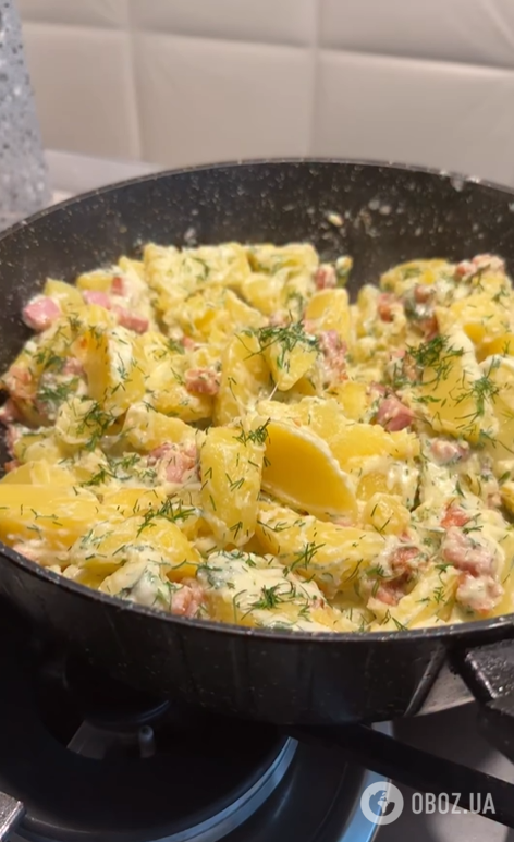 Самый вкусный картофель с беконом на обед: готовится на сковородке