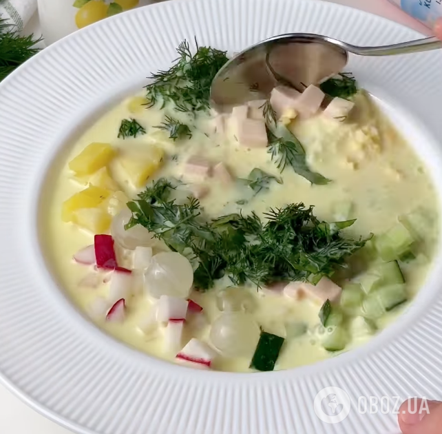 Самая вкусная летняя окрошка на айране: рецепт идеального блюда для жаркого дня