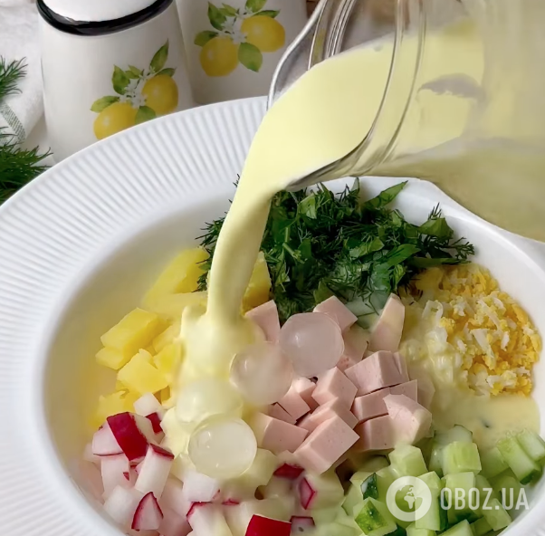 Самая вкусная летняя окрошка на айране: рецепт идеального блюда для жаркого дня