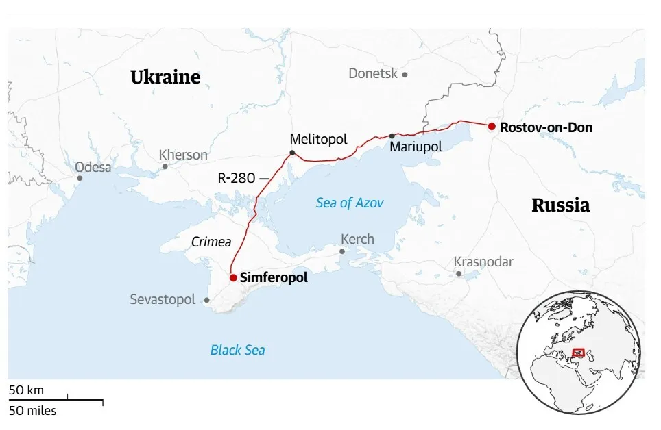Україна прагне відрізати Крим від Росії: "Мадяр" розповів, яку автомагістраль ЗСУ хочуть взяти під контроль
