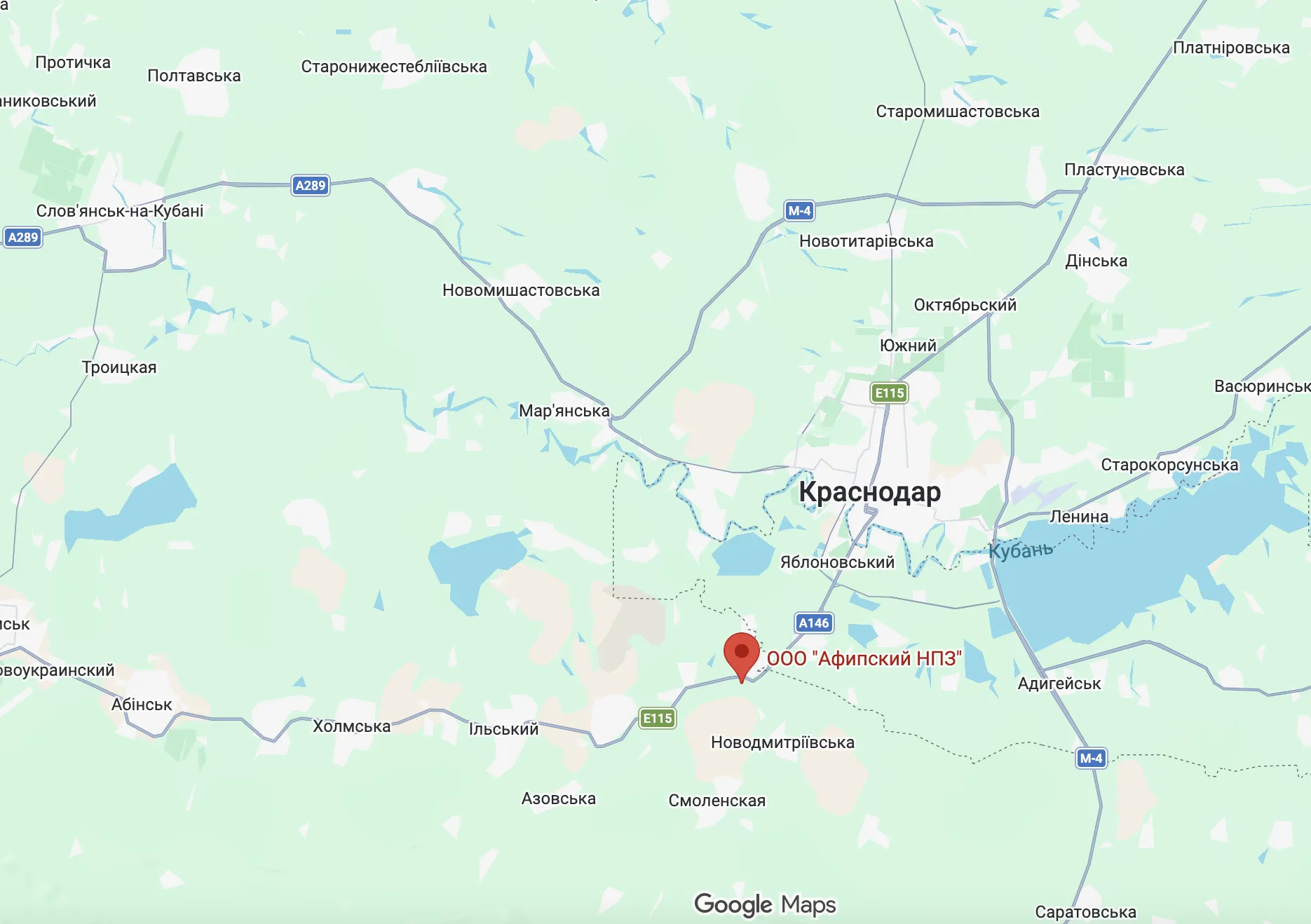 У Краснодарському краї РФ пролунали вибухи: атаковано Афіпський НПЗ. Фото і відео