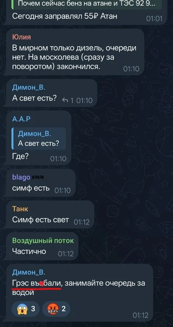 В окупованому Криму вночі прогриміли вибухи, піднявся дим: у Сімферополі були перебої із світлом. Фото