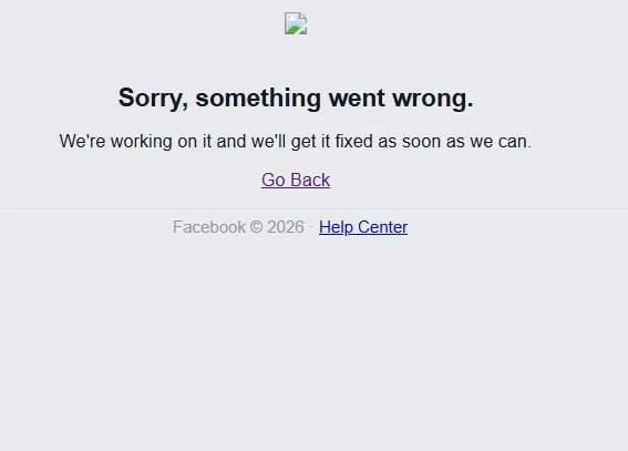 Facebook вийшов з ладу.