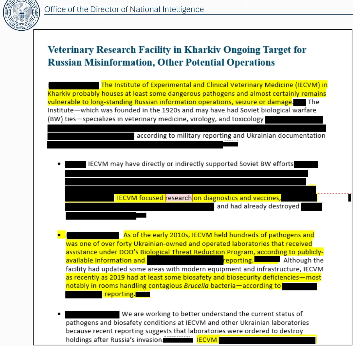 Биолаборатории, финансируемые США, действовали в Украине
