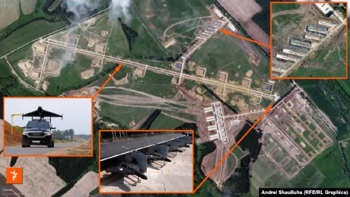 Росія побудувала нові об'єкти для запуску "Шахедів" біля кордону з Білоруссю. Супутникові знімки