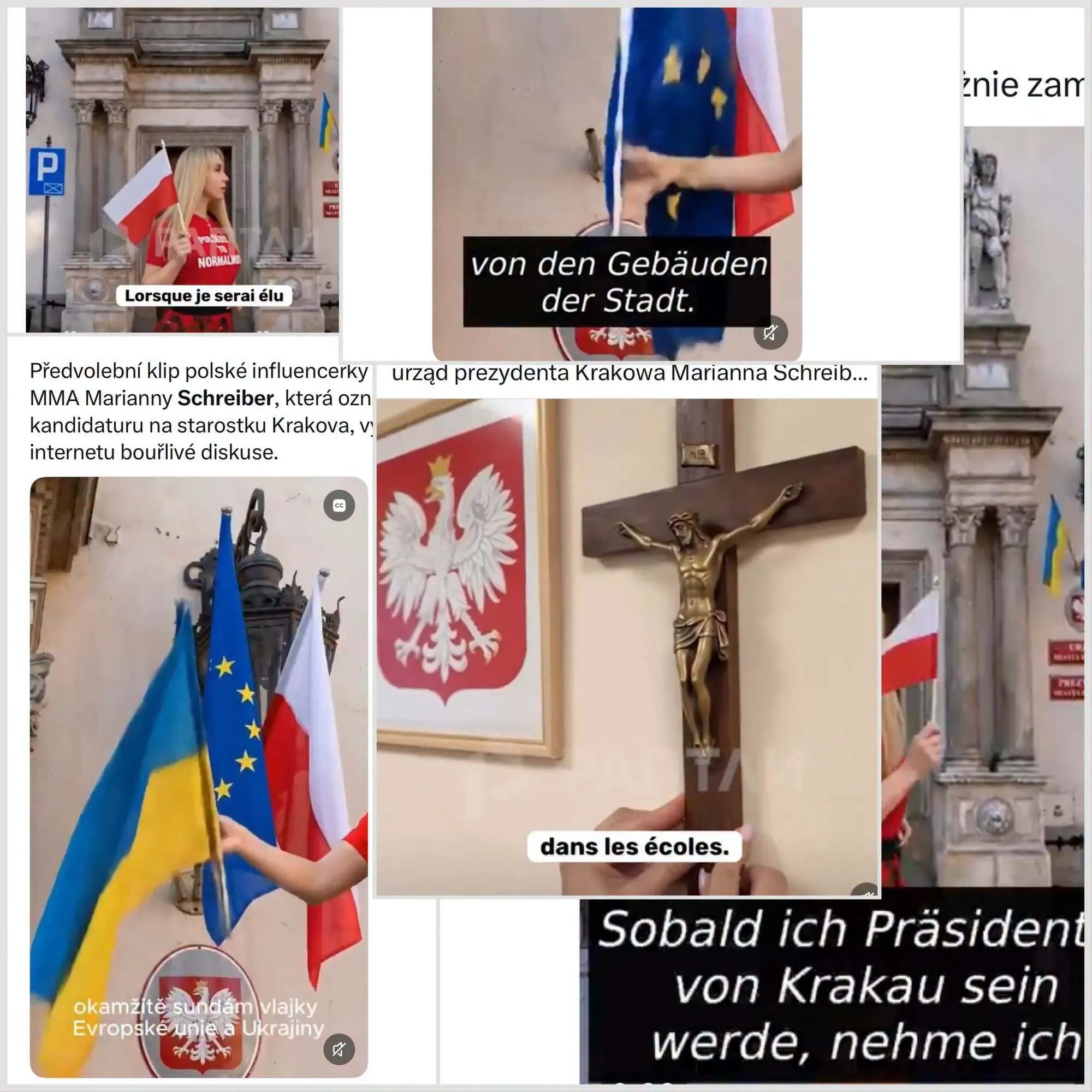 Скриншоты публикаций, которыми хвасталась автор