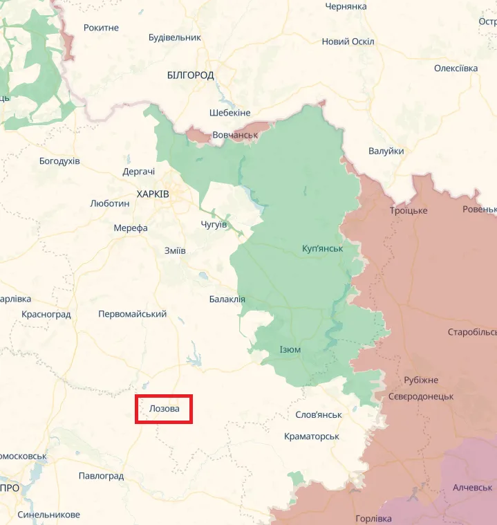 Удар було завдано по Лозовій