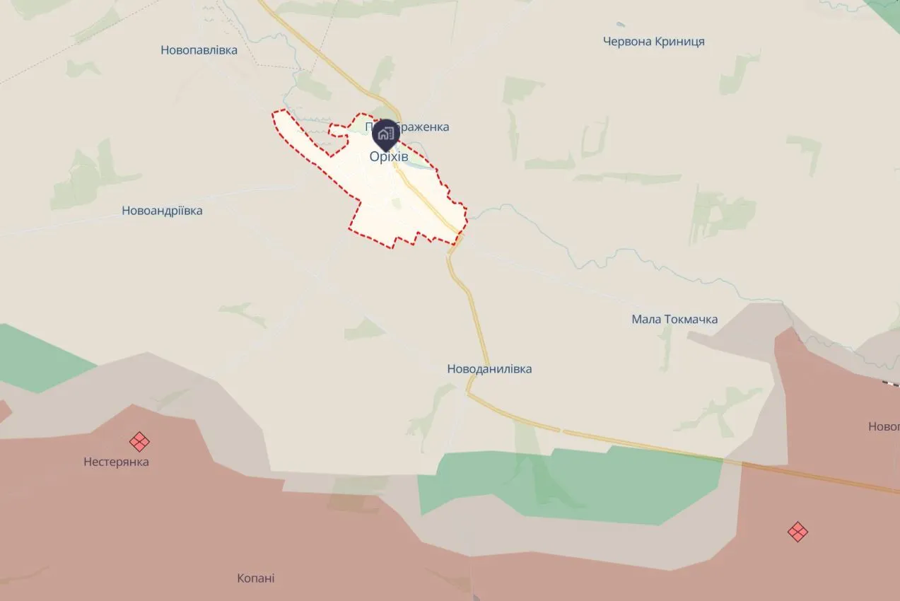 На Оріхівському напрямку йдуть бої.