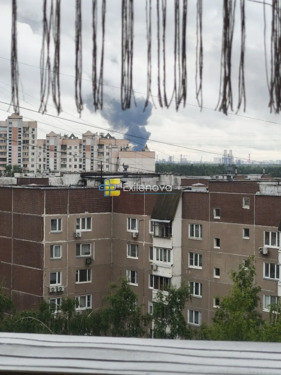 Пожар на НПЗ в Москве.