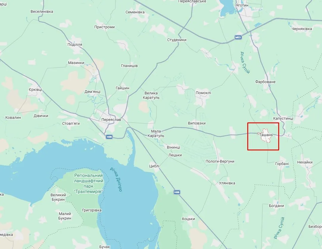 Взрыв произошел в селе Ташань Киевской области.
