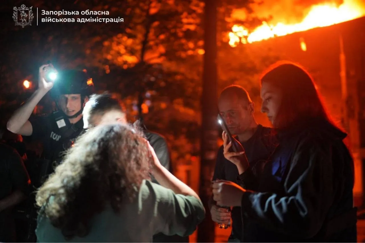 Обстрел Запорожья 16 июня