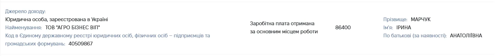 У сім'ї Марчука 168 тисяч доходу і понад 60 мільйонів боргів