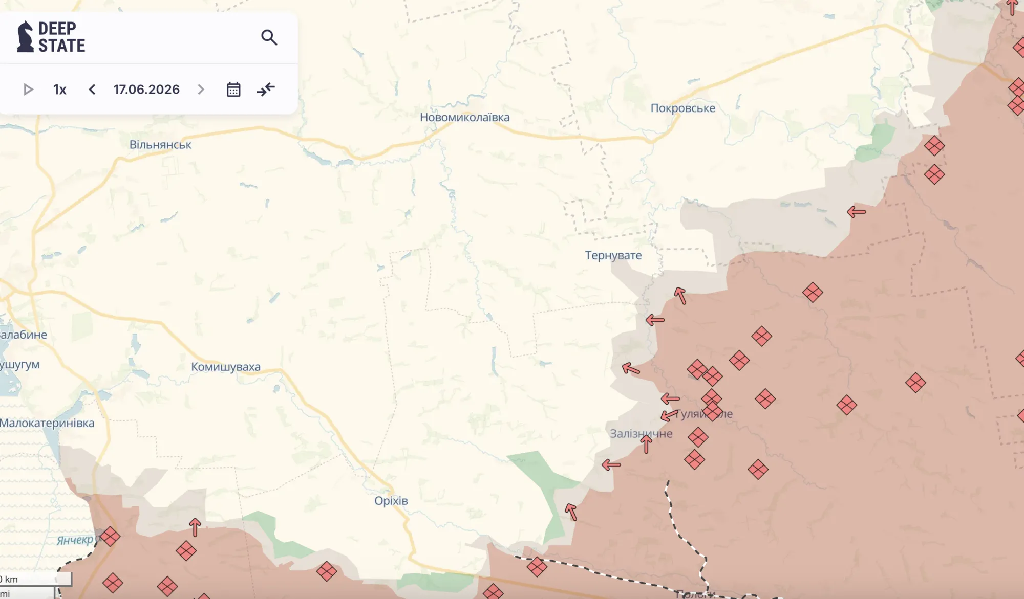 Ситуація на півдні.