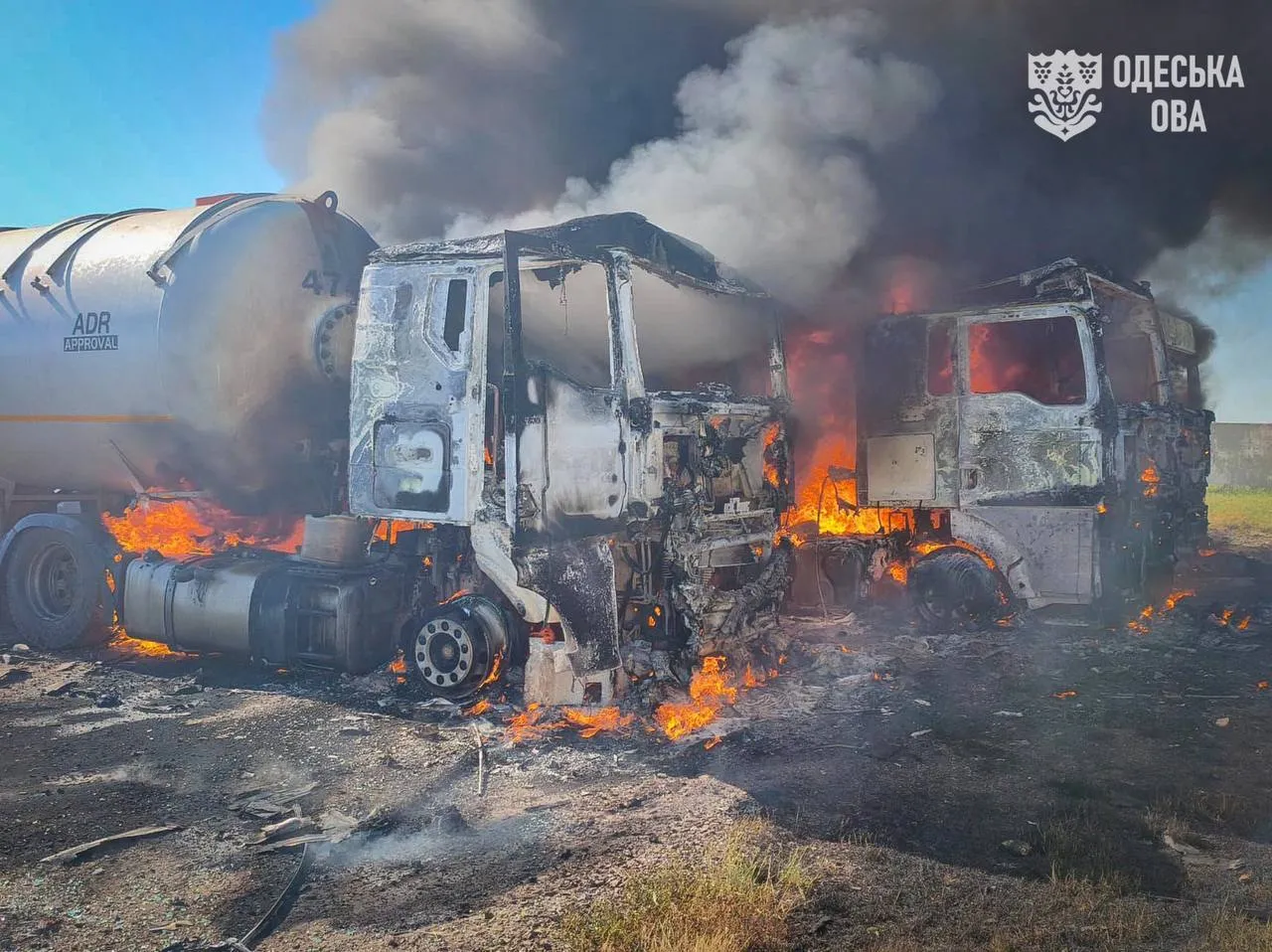 Росія вдарила по стоянці вантажного транспорту