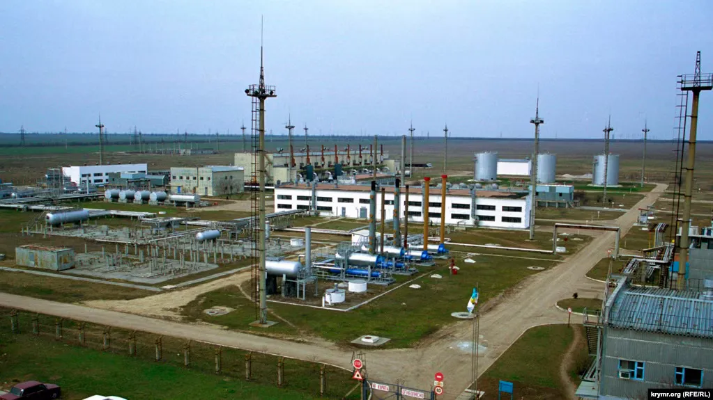 Глибовское газохранилище в Крыму.