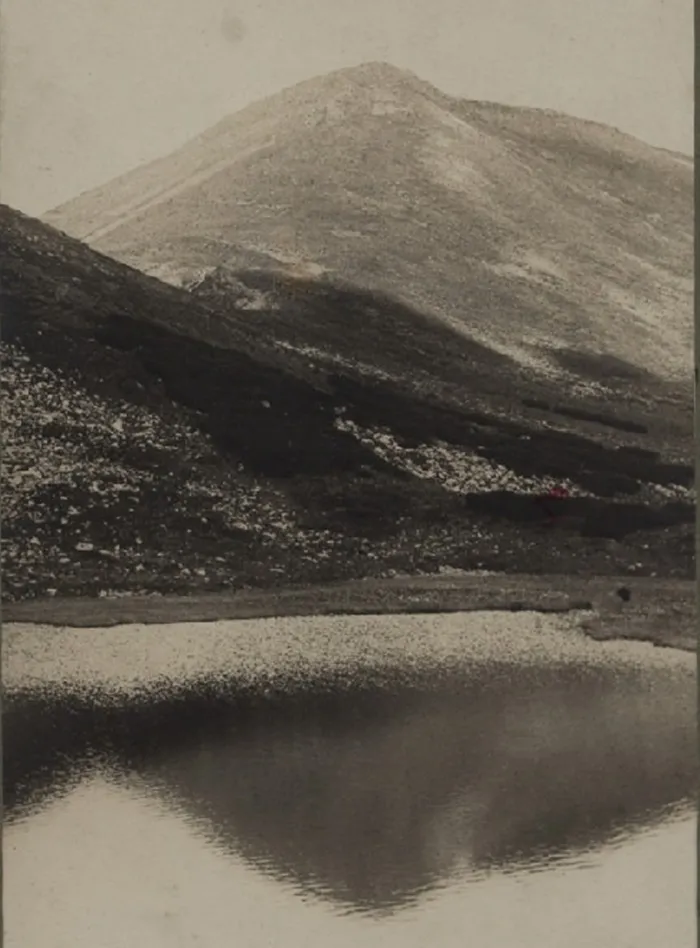 Вид на гору Туркул с озера Несамовите, 1914 год.