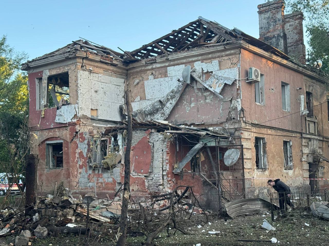 Последствия атаки на Днепр.