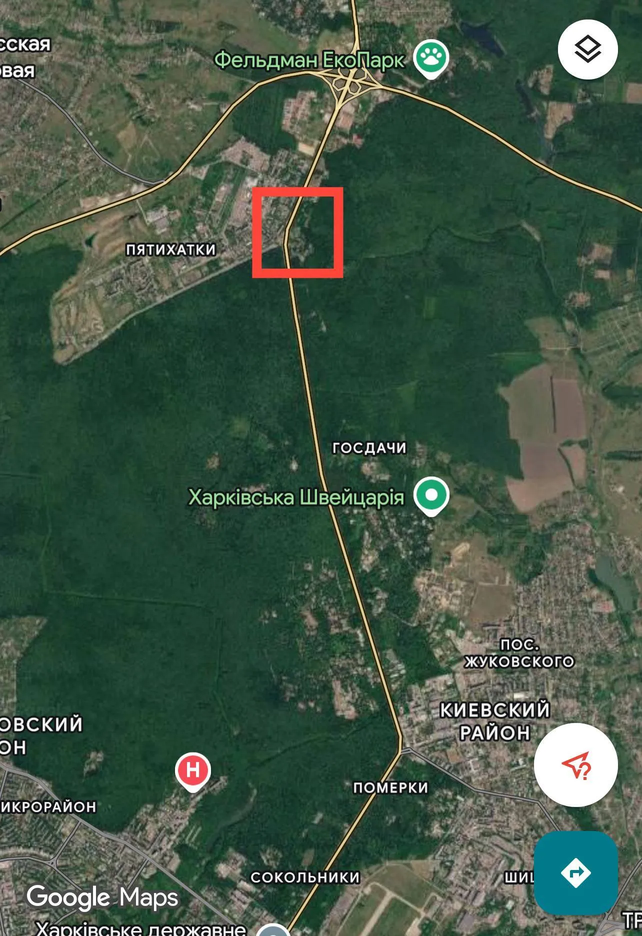 Місце, де сталася атака.