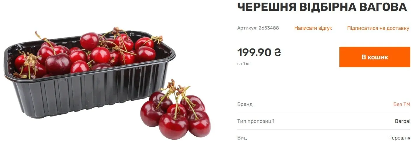 Ціни на популярну ягоду знижуються