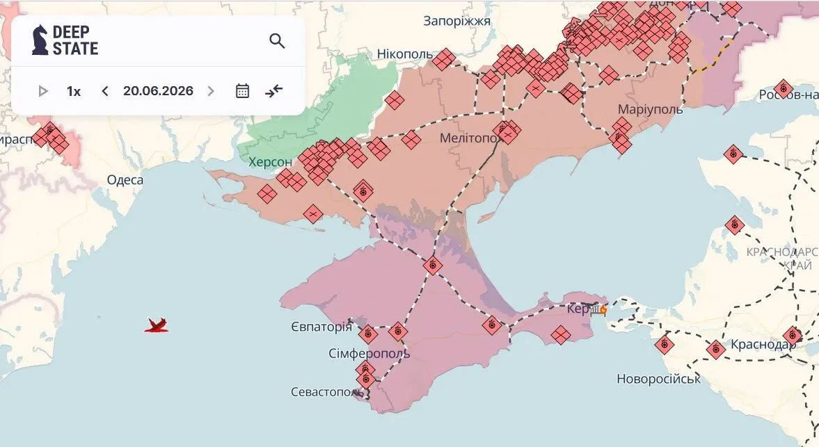 Крым на карте