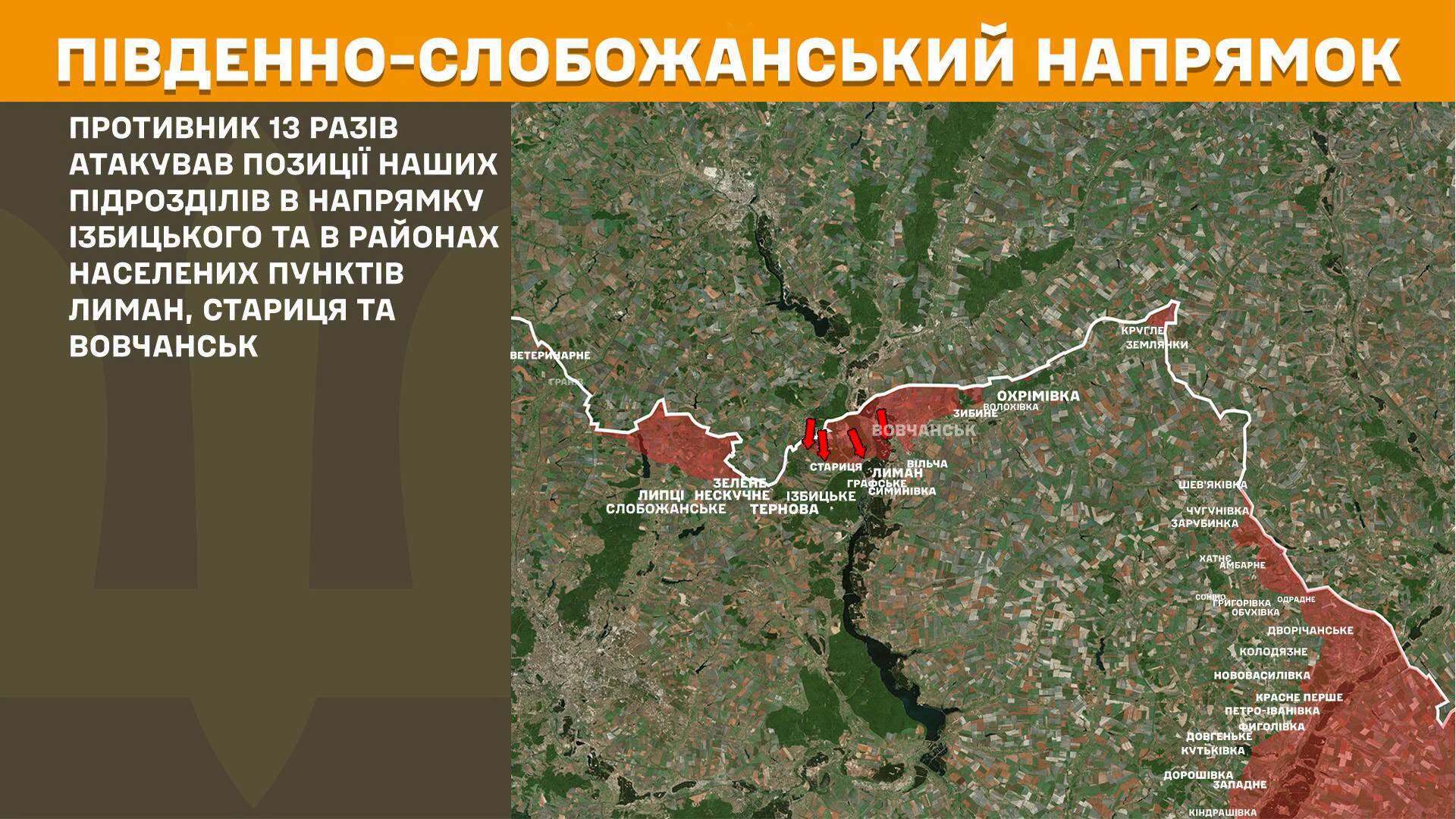 Лінія фронту. Карта.