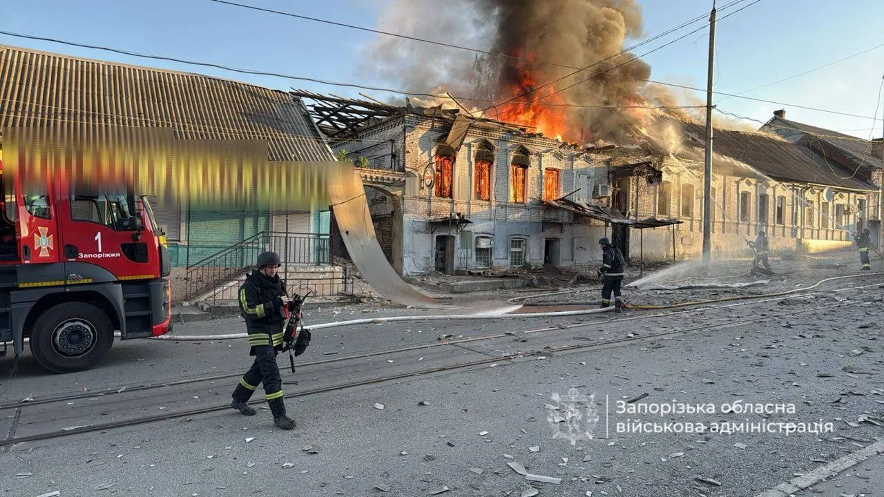 Наслідки удару по Запоріжжю
