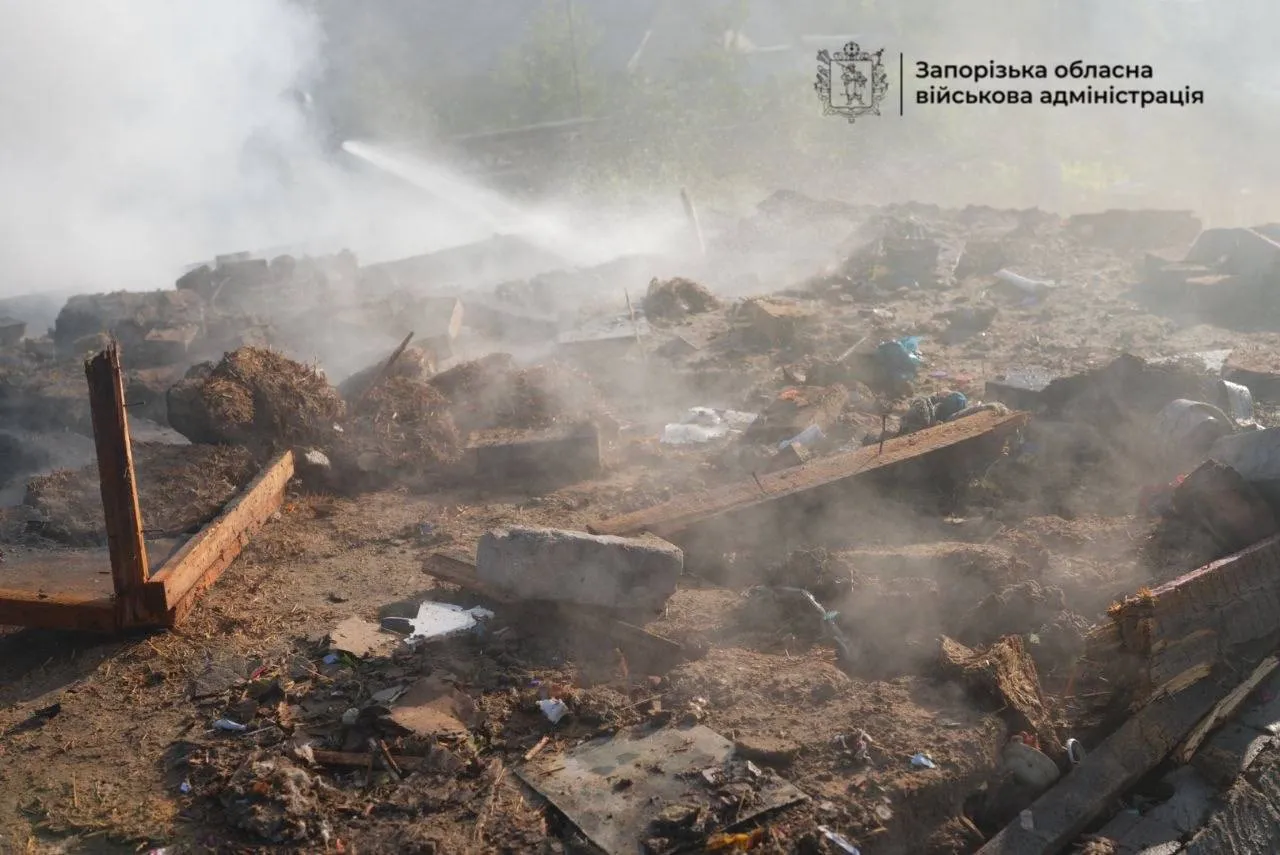 Росія вдарила по приватному будинку у Запоріжжі