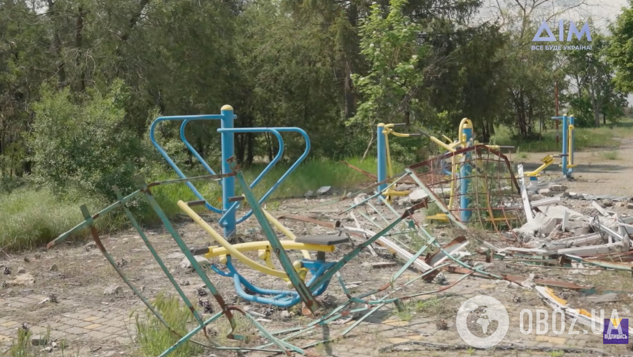 Вокруг санатория уничтожены детские площадки