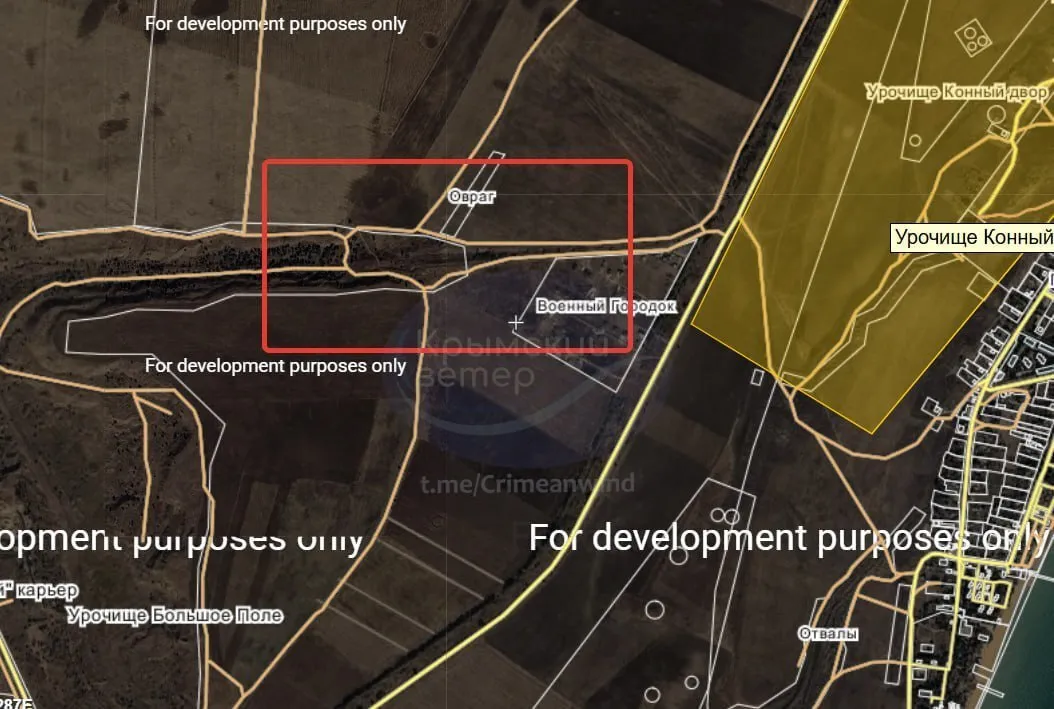 Военный городок недалеко от Керчи