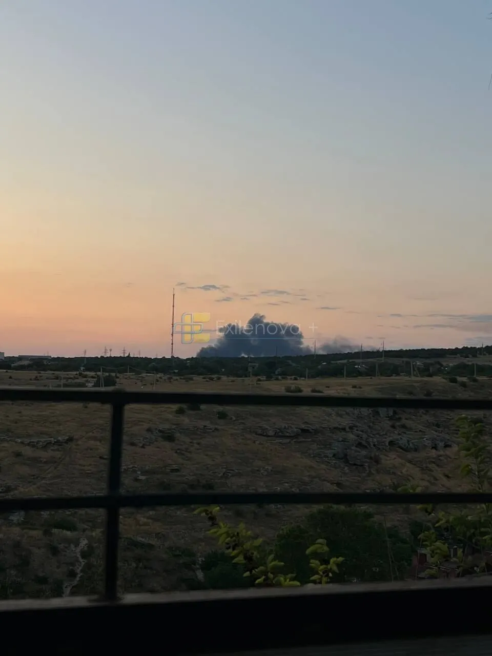 Дым в районе электроподстанции