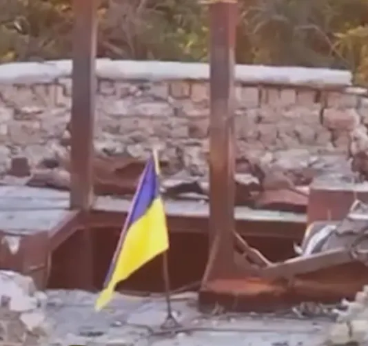 Український прапор на Кінбурській косі.