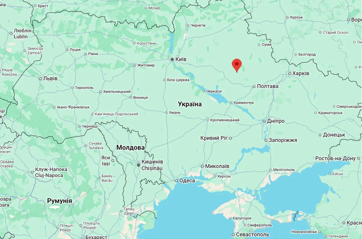 Где находится село Долгаловка Полтавской области