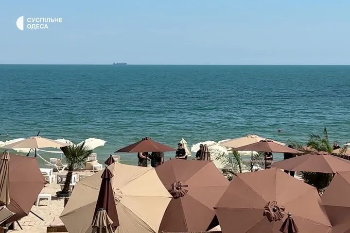 Одесский пляж, где произошла трагедия.