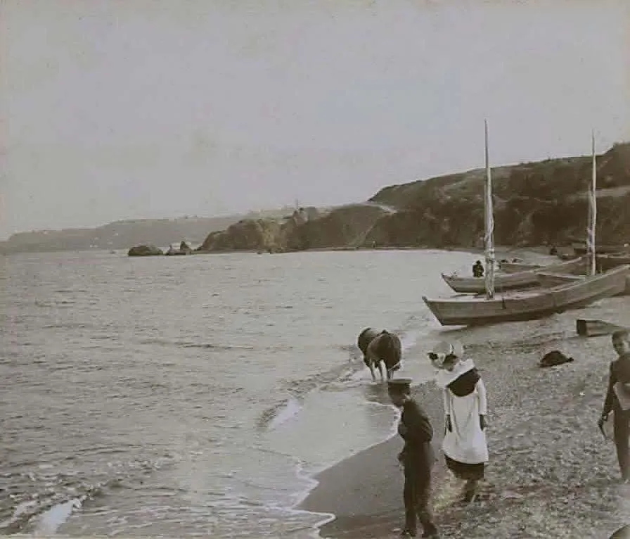 Пляж «Ланжерон» в 1905–1907 годах.
