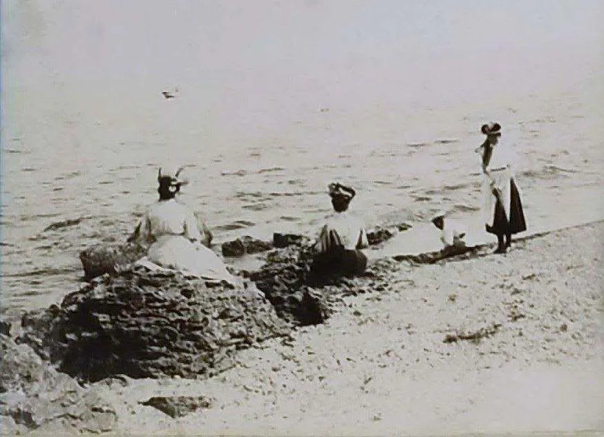 Пляж «Ланжерон» в 1905–1907 годах.