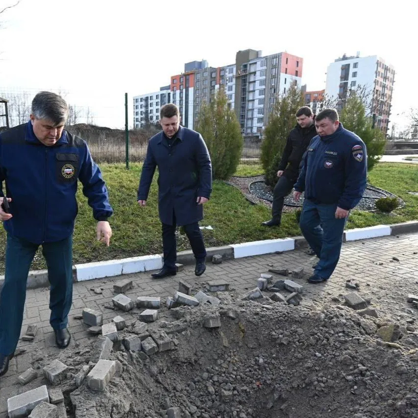 В Белгороде рядом с детским садом упала российская авиабомба, декабрь 2025 г.