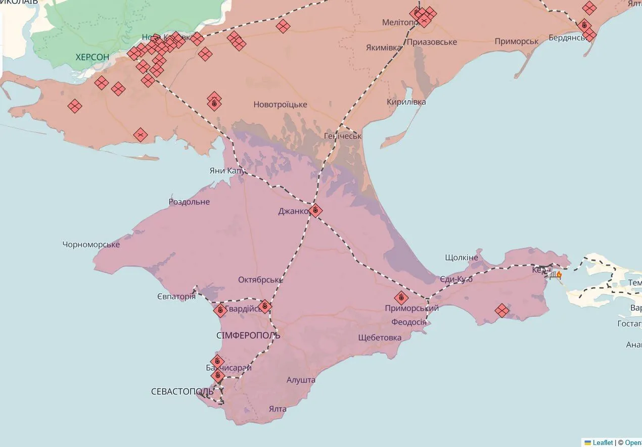 Временно оккупированный Крымский полуостров.