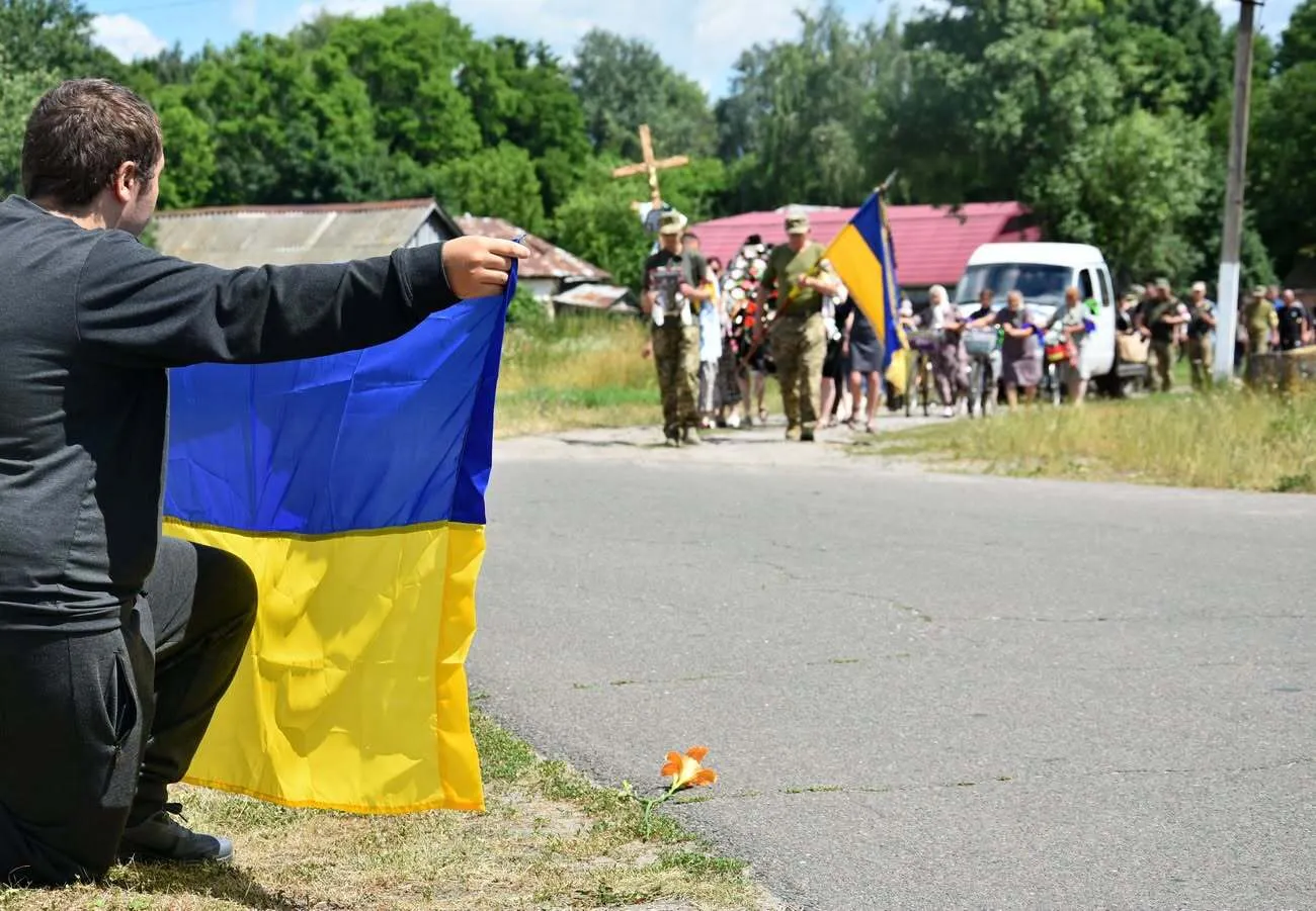 Прощание с молодым воином