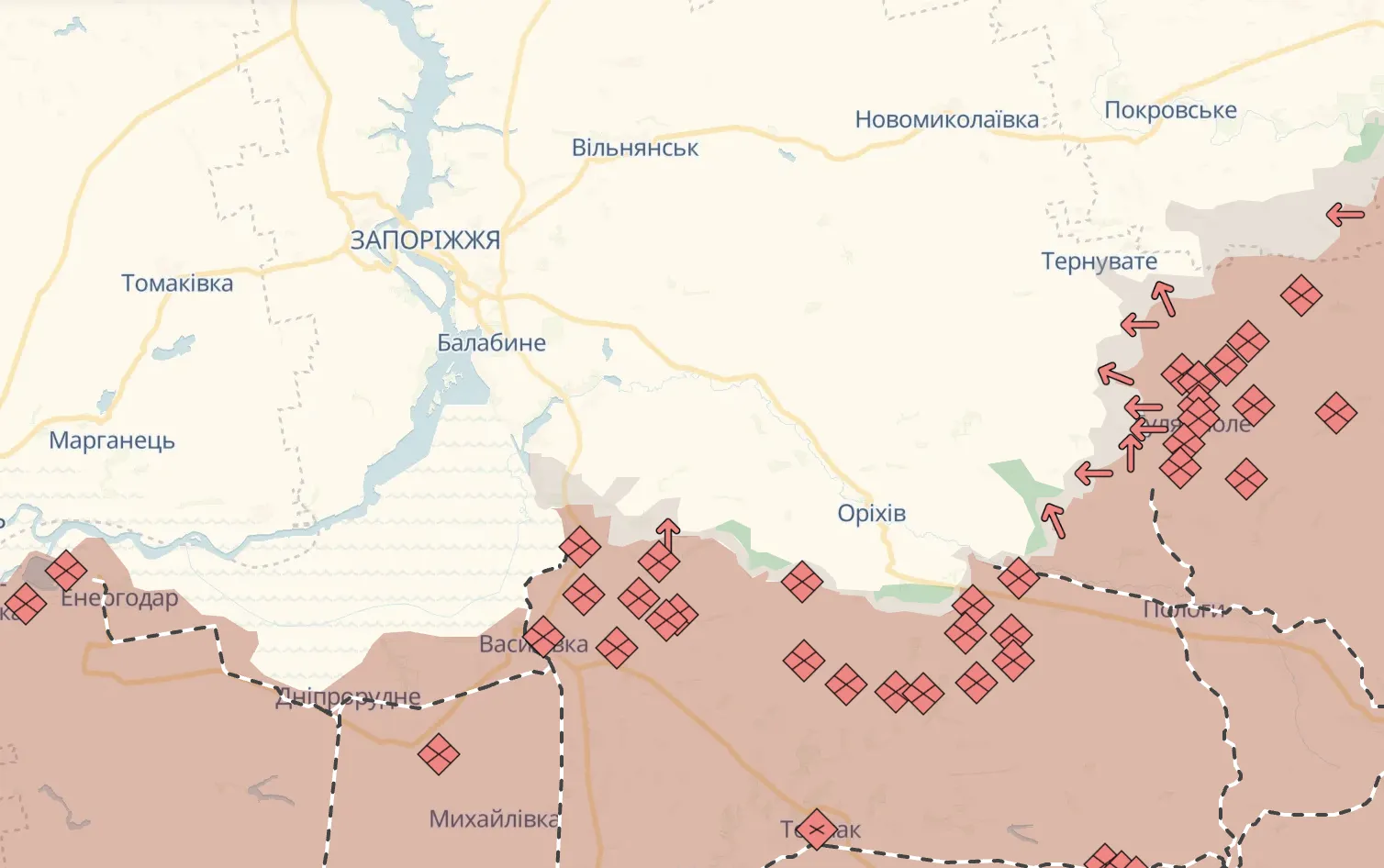 Ситуация на Запорожье.
