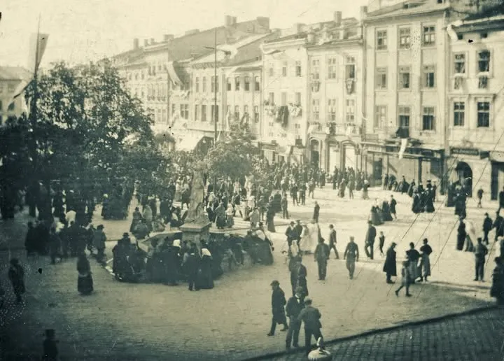 Львов, Марийская площадь, 1894 год.
