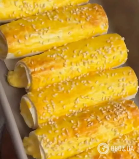 Сытные трубочки с сыром и яйцами: понадобится лаваш