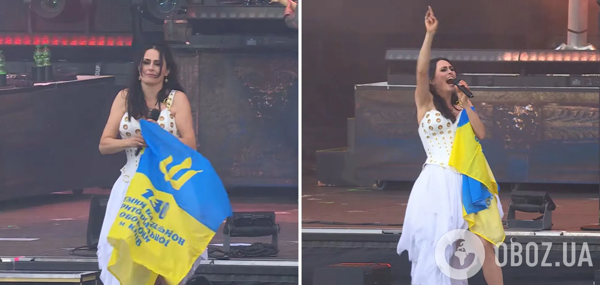 Солистка культовой группы Within Temptation трогательным жестом поддержала Украину на концерте. Видео