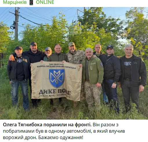 Дрон попал в авто: Олега Тягнибока ранили на фронте