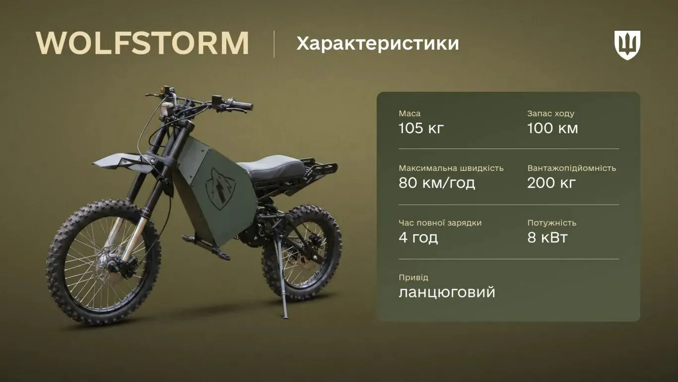 Швидкі та безшумні: ЗСУ отримали на озброєння українські електромотоцикли "Штурмовий вовк". Фото