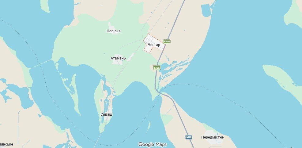 Окупанти поскаржилися на повторний удар по мосту у Чонгарі: чому він має критичне значення для ворога. Карта