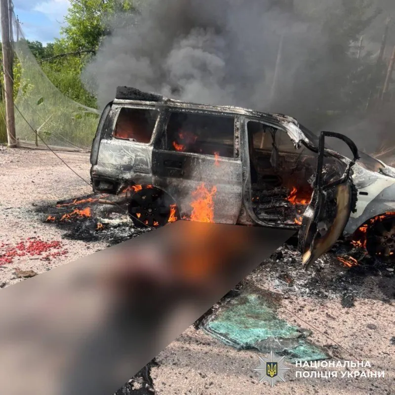 Окупанти атакували дроном цивільне авто на Харківщині: загинула жінка, є поранені