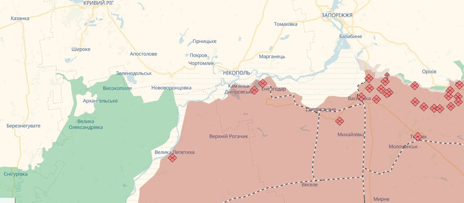 Оріхівський та Придніпровський напрямки