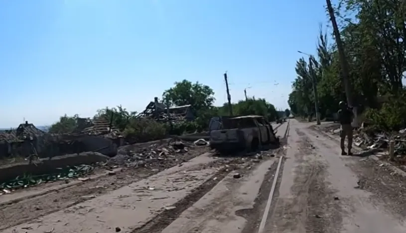 Кадри прифронтової Дружківки.