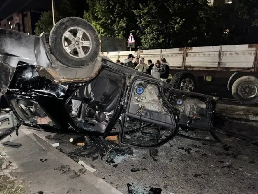 Перекинуте авто ТЦК.